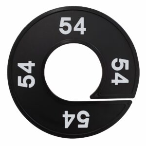 Maatring 54 zwart wit 9cm