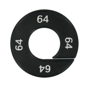 Maatring 64 zwart wit 9cm