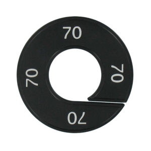 Maatring 72 zwart wit 9cm