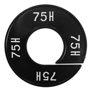 Maatring 75H zwart wit 9cm