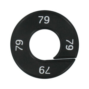 Maatring 79 zwart wit 9cm