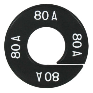 Maatring 80 zwart wit 9cm