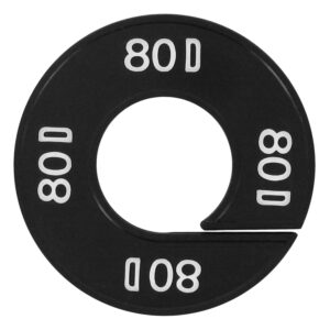 Maatring 80D zwart wit 9cm