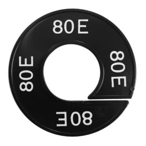 Maatring 80E zwart wit 9cm