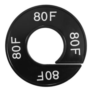 Maatring 80F zwart wit 9cm