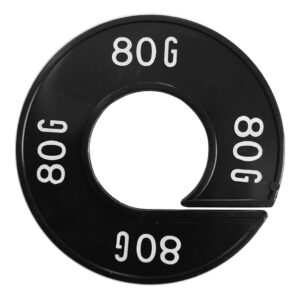 Maatring 80G zwart wit 9cm