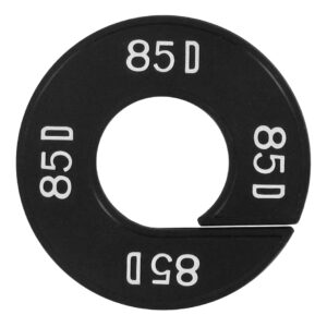 Maatring 85D zwart wit 9cm