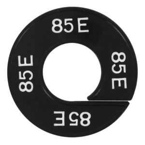 Maatring 85E zwart wit 9cm