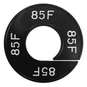 Maatring 85F zwart wit 9cm