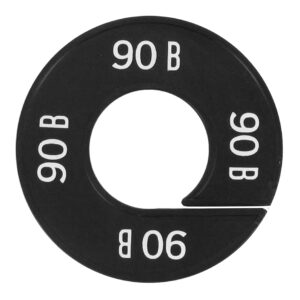 Maatring 90B zwart wit 9cm