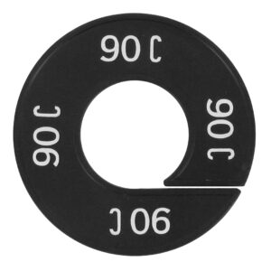 Maatring 90C zwart wit 9cm