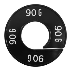 Maatring 90G zwart wit 9cm