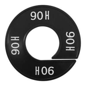 Maatring 90H zwart wit 9cm