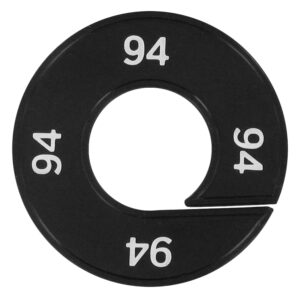 Maatring 94 zwart wit 9cm