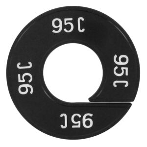 Maatring 95C zwart wit 9cm