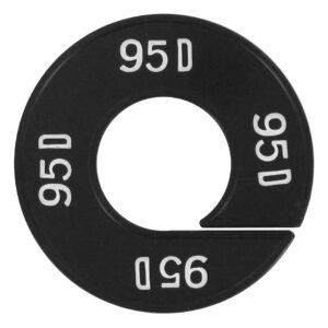 Maatring 95D zwart wit 9cm