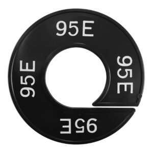 Maatring 95E zwart wit 9cm