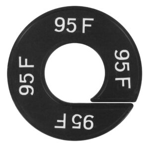 Maatring 95F zwart wit 9cm