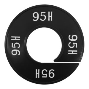 Maatring 95H zwart wit 9cm