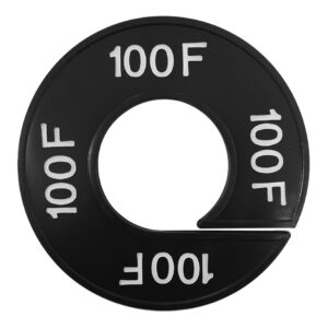 Maatring 100F zwart wit 9cm