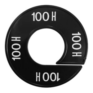 Maatring 100H zwart wit 9cm