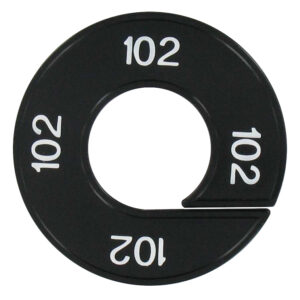 Maatring 102 zwart wit 9cm