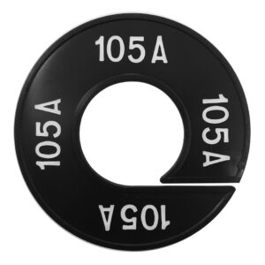 Maatring 105A zwart wit 9cm