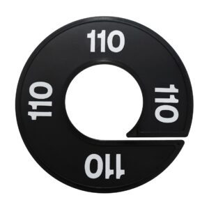 Maatring 110 zwart wit 9cm