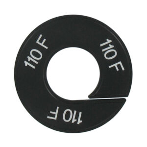 Maatring 110F zwart wit 9cm