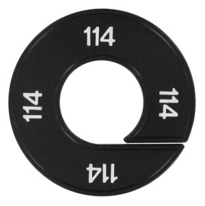 Maatring 114 zwart wit 9cm