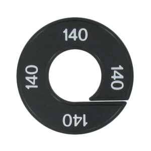 Maatring 140 zwart wit 9cm