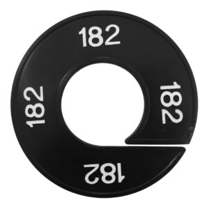 Maatring 182 zwart wit 9cm