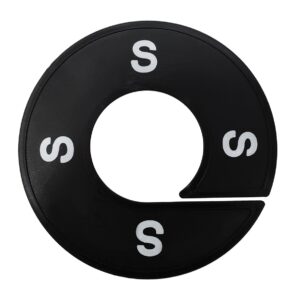 Maatring S zwart wit 9cm