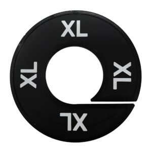 Maatring XL zwart wit 9cm