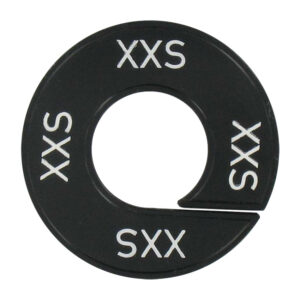 Maatring XXS zwart wit 9cm