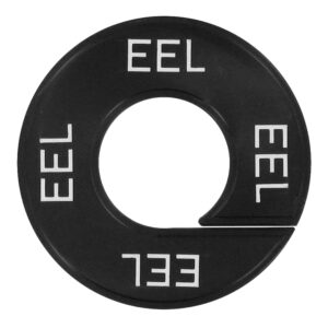 Maatring EEL zwart wit 9cm