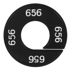 Maatring 656 zwart wit 9cm