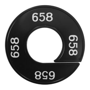 Maatring 658 zwart wit 9cm