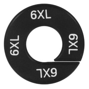 Maatring 8XL zwart wit 9cm