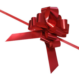 Trekstrik 19mm metallic mat rood (50x)