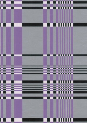 Cadeaupapier streep zilver 50cm