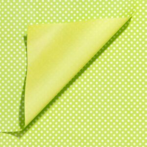 Cadeaupapier groen met stippen 70cm