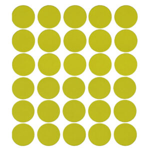 Etiket 30mm geel permanent (1000x)
