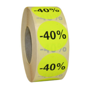 Etiket 35mm fluor geel zwart -40% 1000x