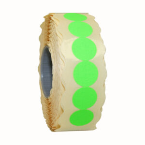 Etiket 12mm fluor groen permanent 1500x