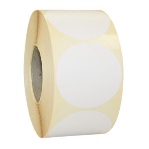 Etiket 50mm wit permanent (1000x)