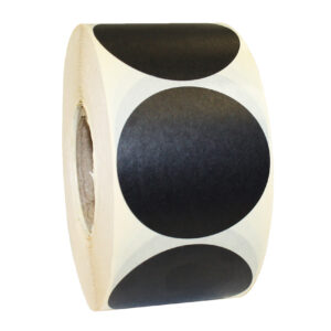 Etiket 50mm zwart permanent (1000x)