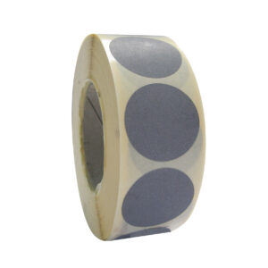 Etiket 25mm grijs permanent (1000x)