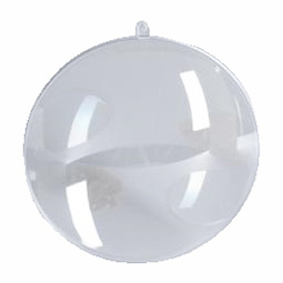 Vlakke bol 10cm transparant