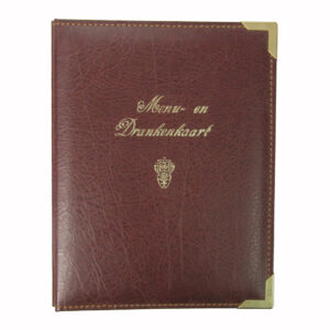 Menuboek A5 luxe bruin